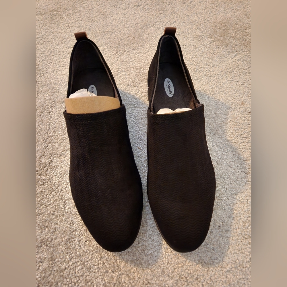 Women's size 7 black Dr Scholl's slip on loafers